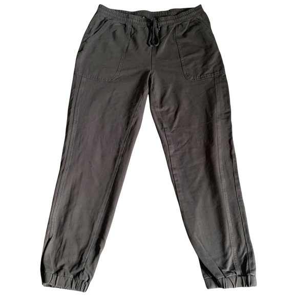 Women's Green Cargo joggers Pull on ankle pants Large Activewear - Picture 11 of 13